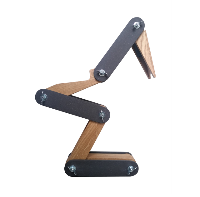 Lampe Stoklight mini 3 niveaux, Valchromat et chêne massif