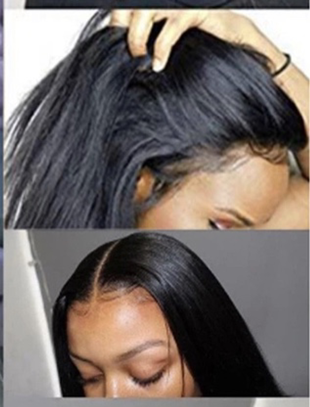 FRONTAL 13*4 RAIDE BRUN FONCÉ