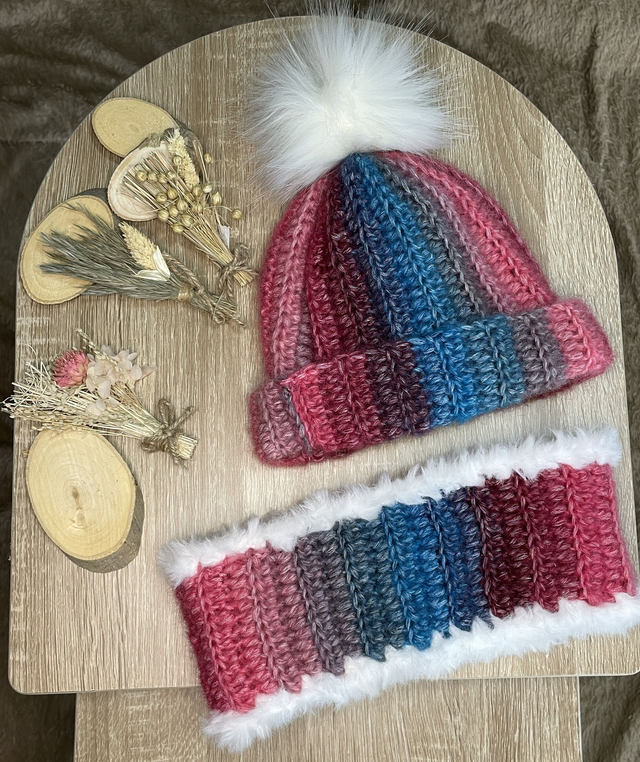 Ensemble bonnet / tour de cou