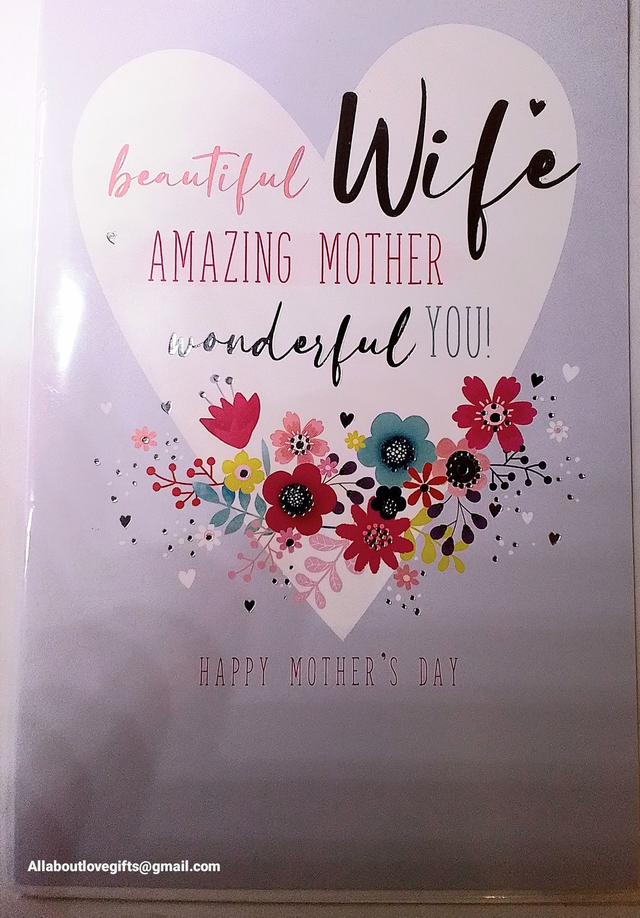 Wife Mothers Day Card Amazing Mother