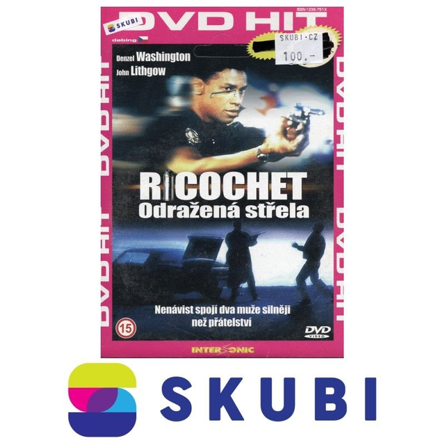 DVD Ricochet - Odražená střela - česky, anglicky