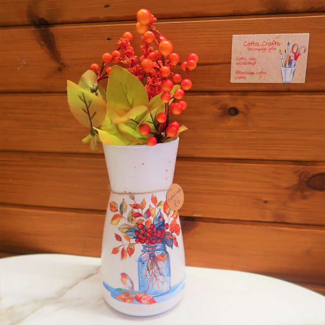 Decoupage Vase