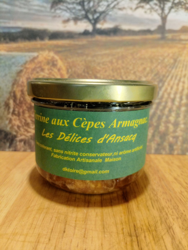 Terrine aux Cèpes et Armagnac.