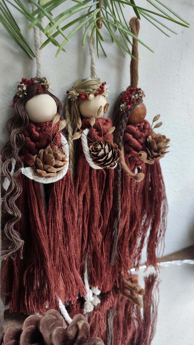 Poupée de Noël terracotta