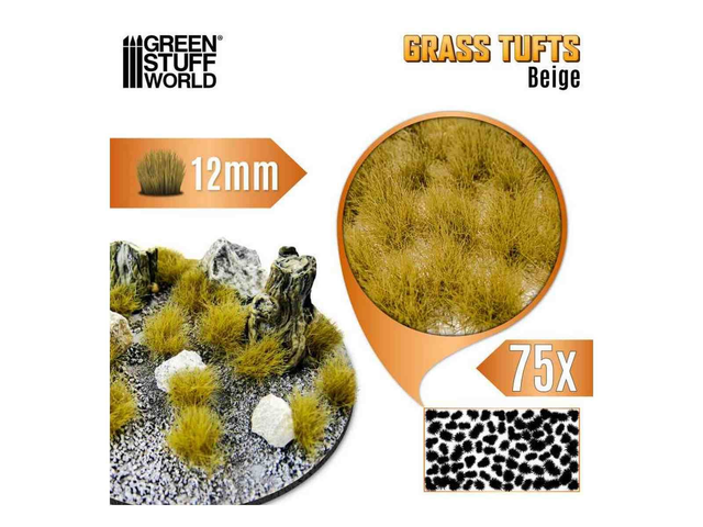 Touffes d'herbe - Tuft 12 mm - Beige GSW 12937
