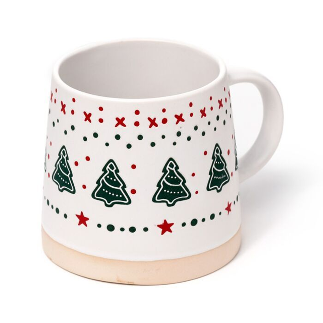 Mug en grès - Sapin de Noël 