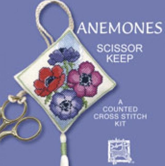 Scissor Keepers Cross Stitch kit - Anemones