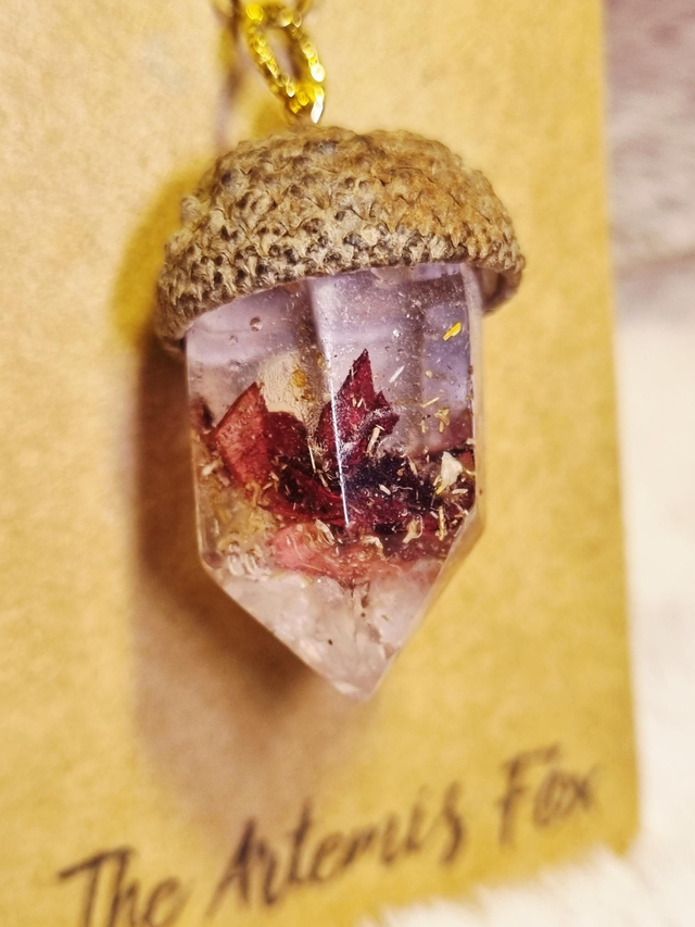 Le Pendentif Organique - Amour de Soi - Modèle : Cristal du chêne