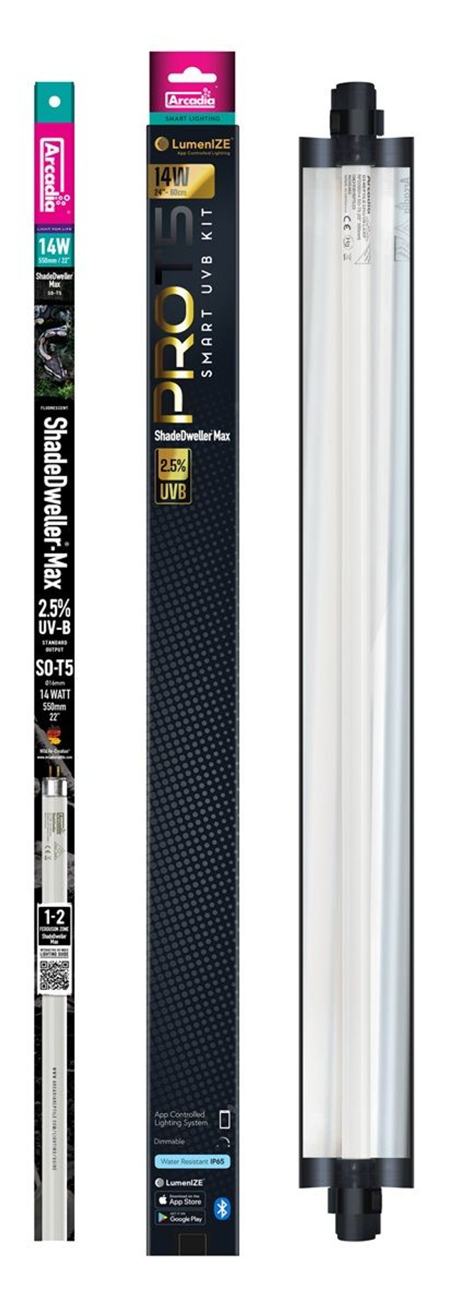 Arcadia LumenIZE T5 UVB kit Shadedweller