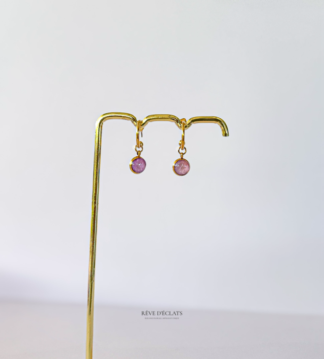 Boucles d'oreilles - Fleurs de bougainvillier