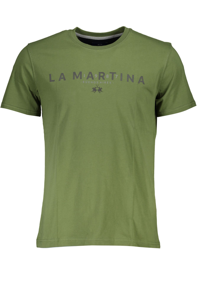 LA MARTINA T-SHIRT MANICHE CORTE UOMO VERDE