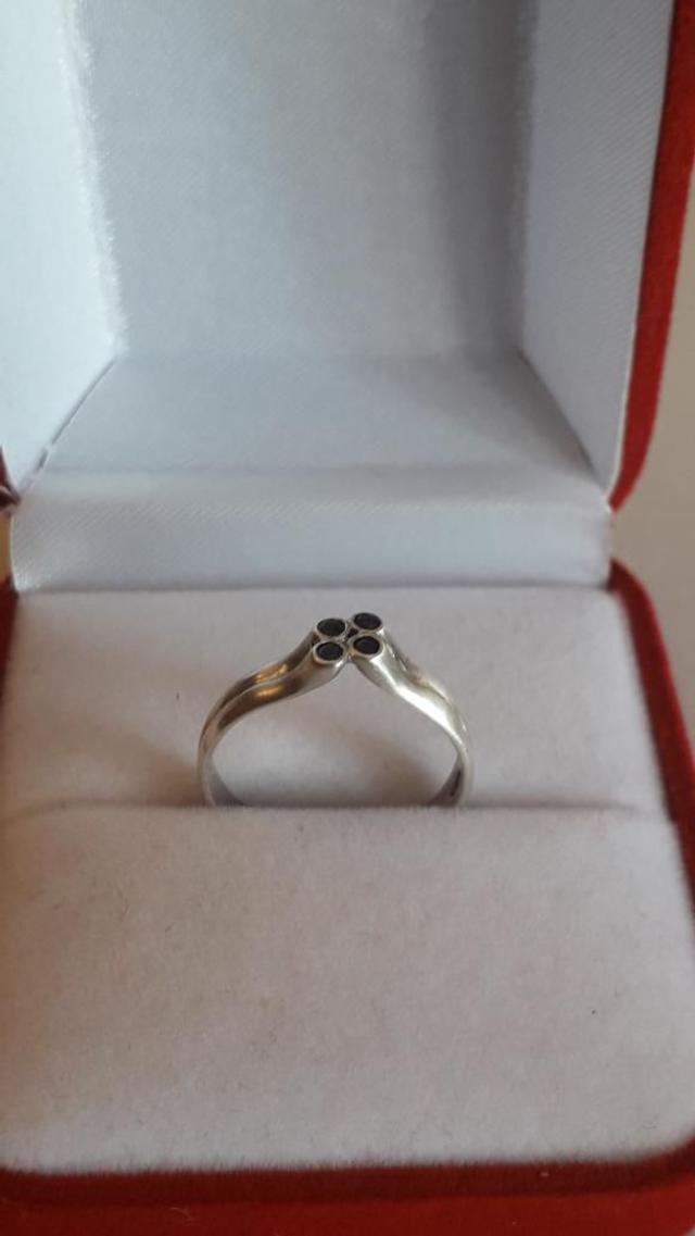 Bague saphir, argent 925