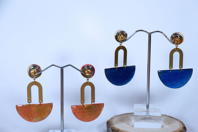 Boucles d'oreilles demi-lunes Collection ÉKla