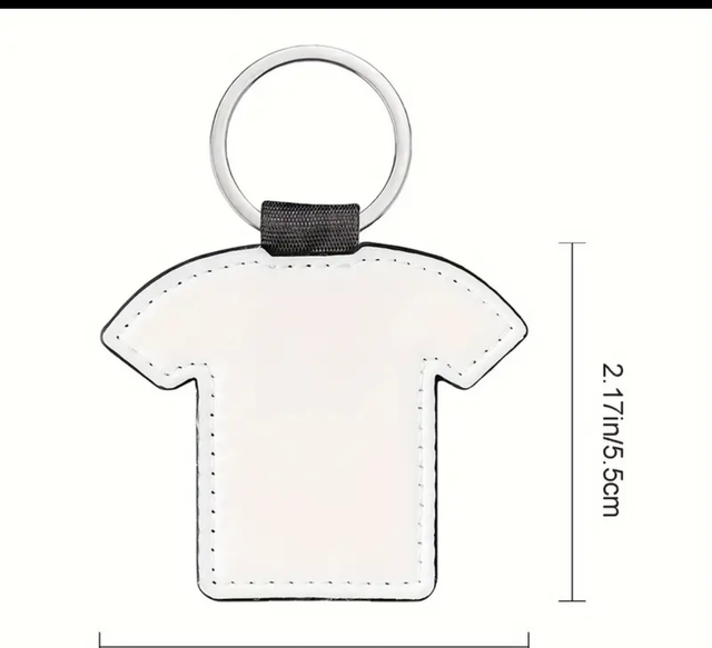 Leather Football shirt keyring 