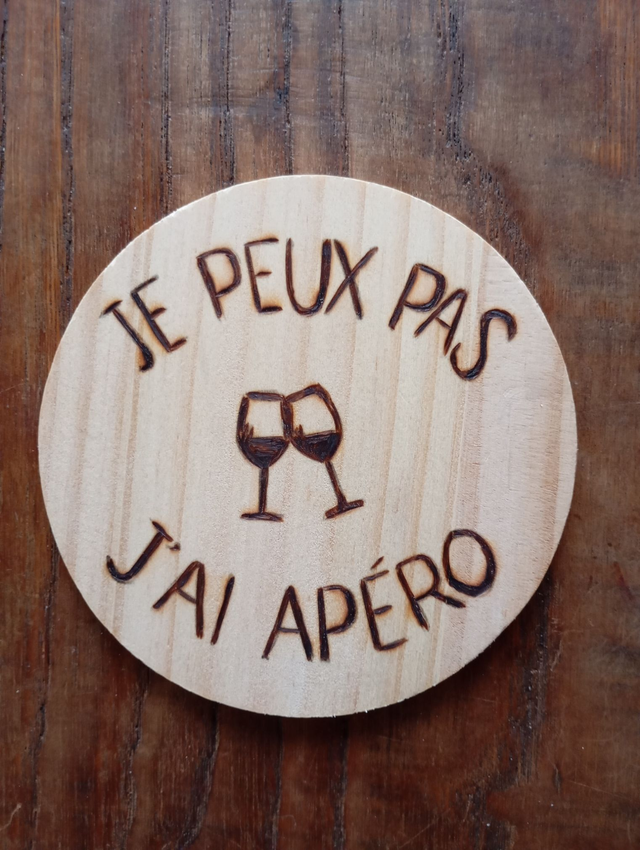 dessous de verre ou  bouteille 