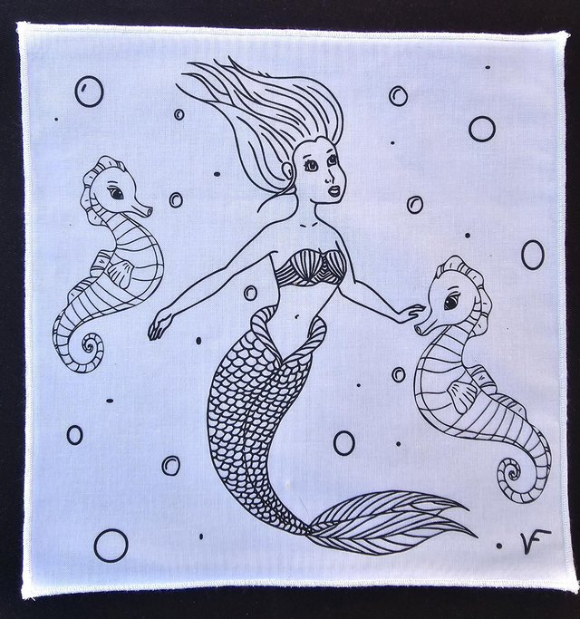 Petite feuille de coloriage lavable 