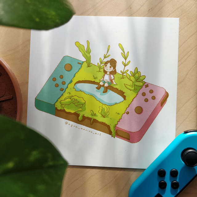 Print cuadrado Tiny World