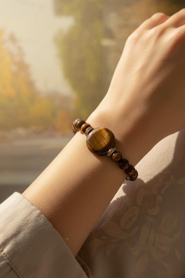 Bracelet Oeil de tigre - Protection & Courage