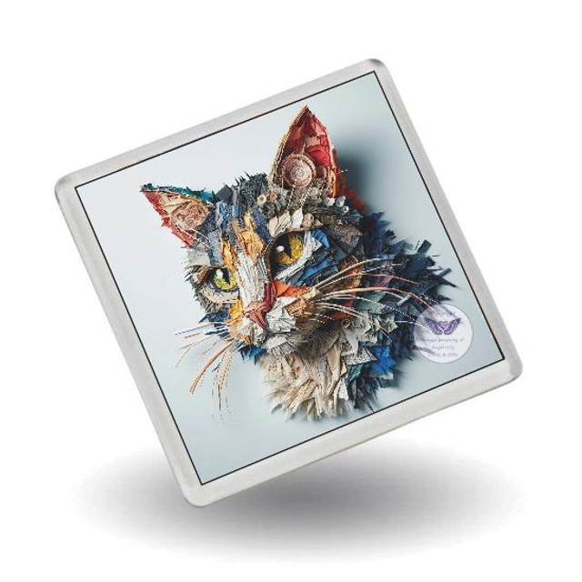 Artistic cat print Fridge Magnet (C06)
