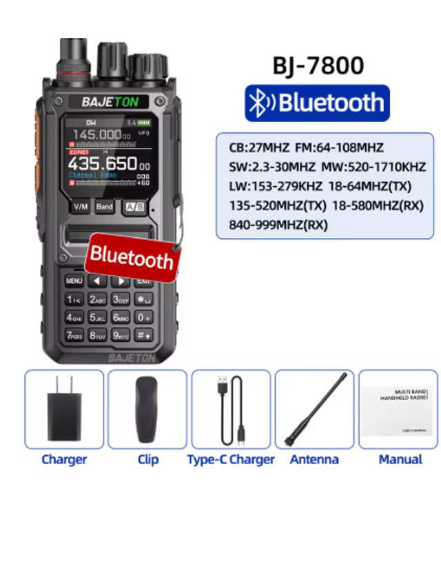 Bajeton BJ-7800 Portofoon met 27MC ondersteuning