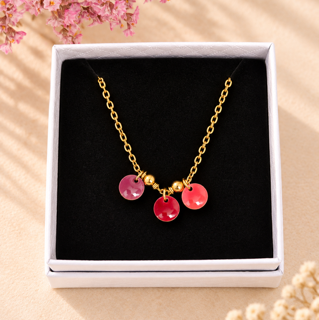 Collier trio coloré