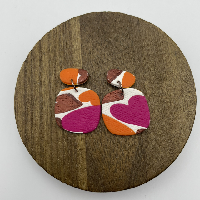 Statement stud earrings