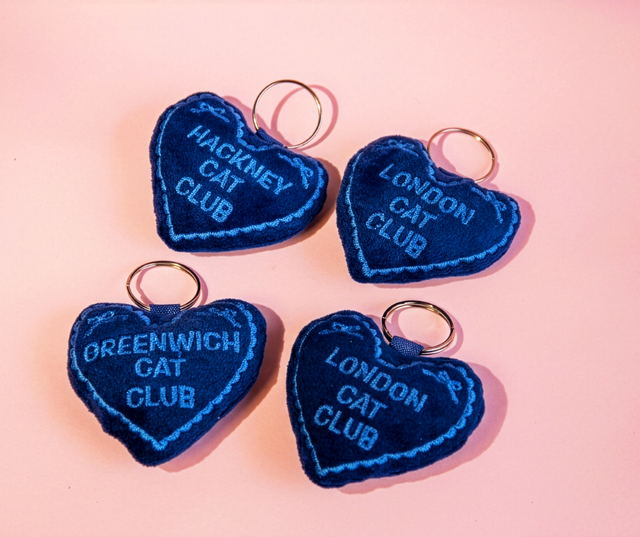 Cat Club Location Keyring