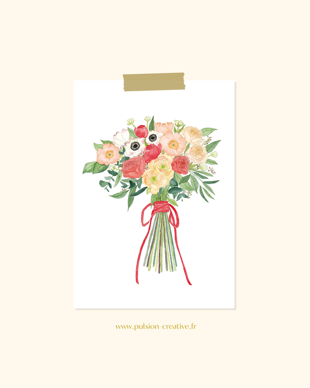 Illustration Bouquet Fraicheur printanière
