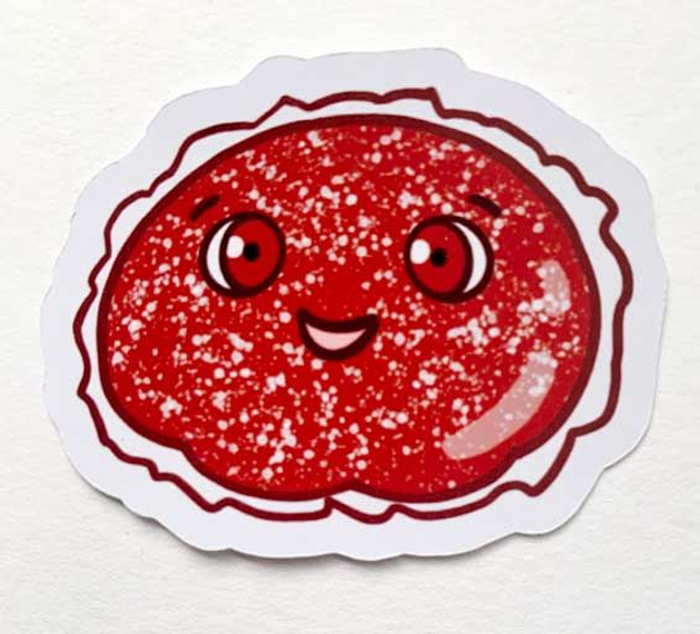 Die-Cut-Sticker "Happy Breakfast Wurst"