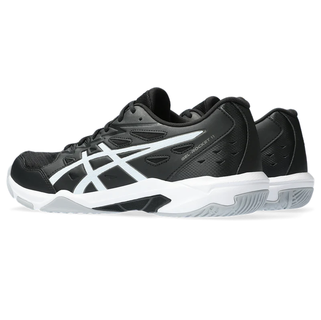 Asics Men's Gel Rocket 11 Indoor Court Shoes Black Gunmetal (UK 12)