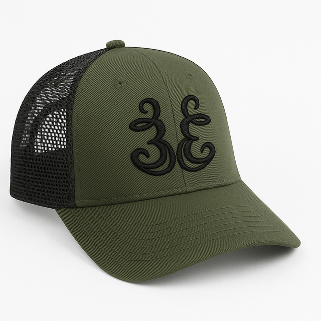 E&amp;E Trucker Cap (Khaki Green)