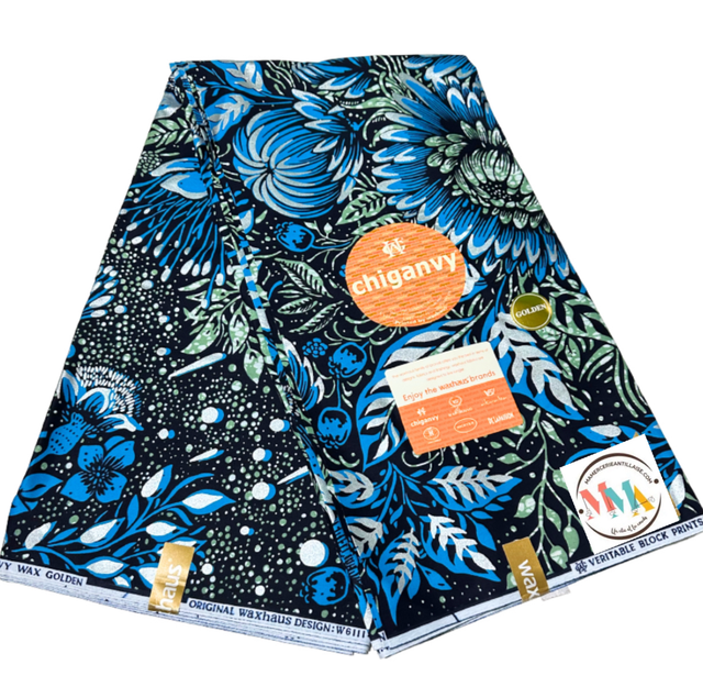 Wax Azuréa 5m40 Coton Pailleté