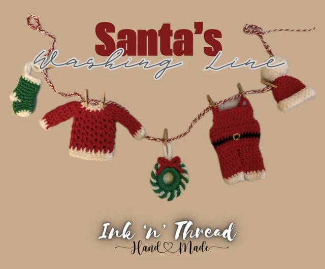 Christmas Decoration: Santa’s Washing 