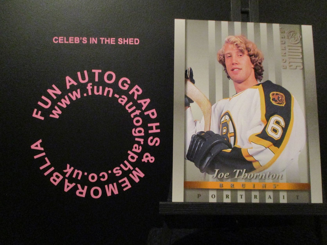 Joe Thornton - NFL 1997 Donruss Studio Ice Hockey Original 10x8 Trading Card #22 (B)