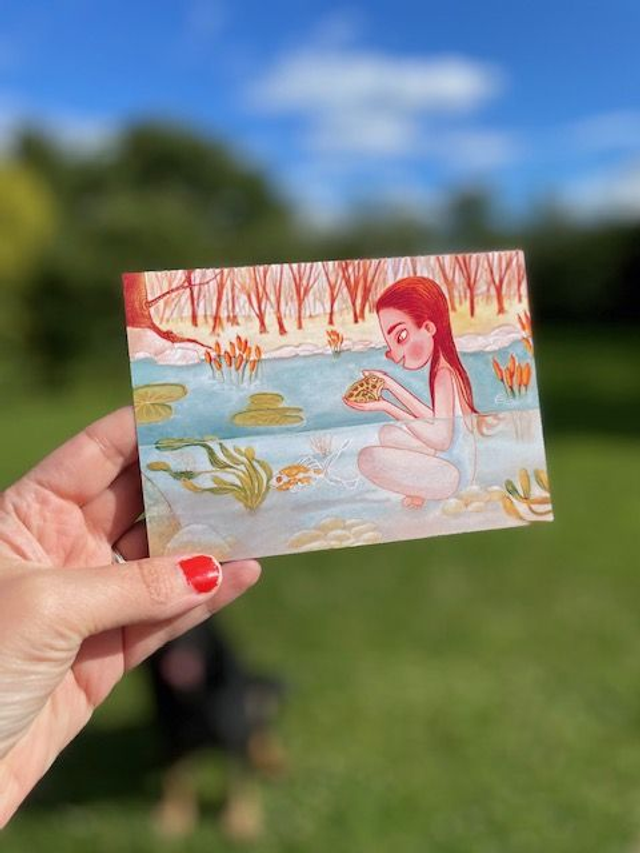 Meeting Prince Charming  Greeting Card - One card or Set of Four 