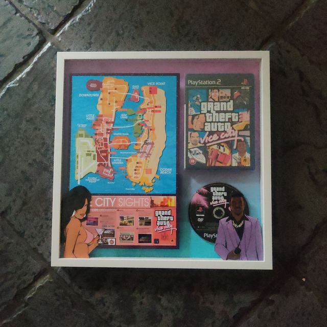 Grand Theft Auto : Vice City (PS2) (40cm)