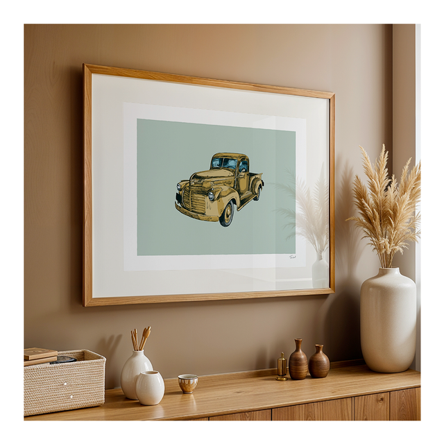 &#039;GMC Truck&#039; art print