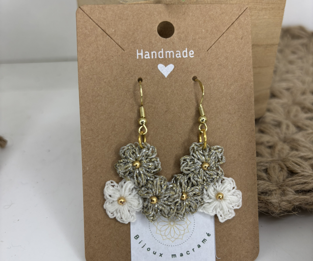 Boucles d’oreilles fleurs 