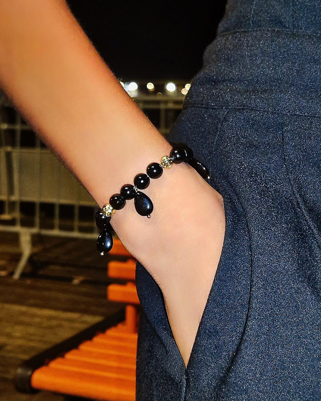 Bracelet élastique Black Power