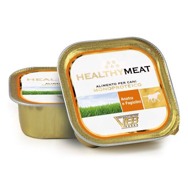 Healthymeat Anatra e Fagiolini (su antiena ir žaliosiomis pupelėmis) paštetas šunims 150g