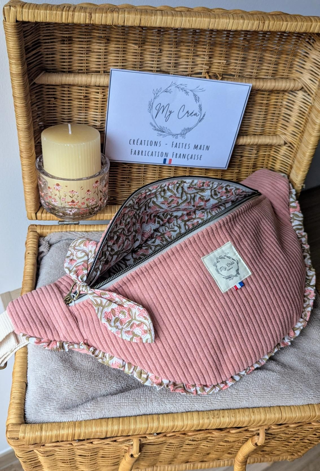 Sac banane en velours 