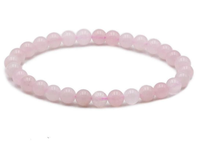 Bracelet Quartz rose 6mm