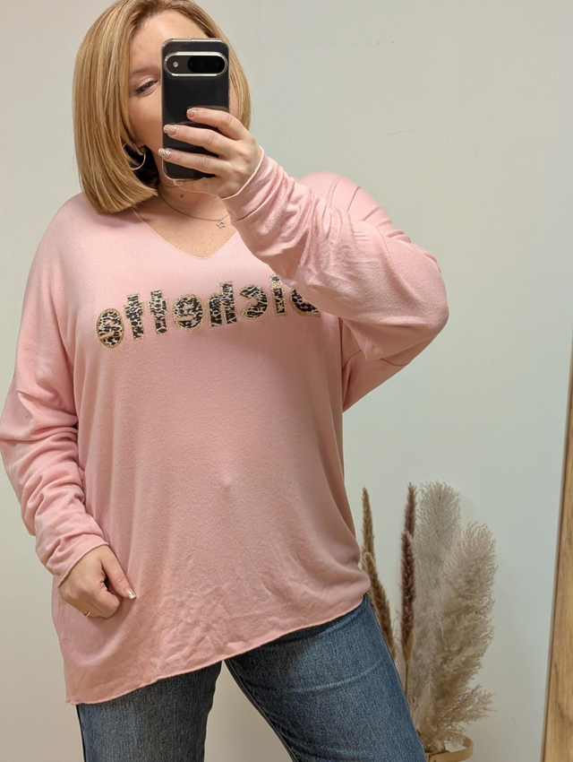 Ref P023 Pull Bichette rose