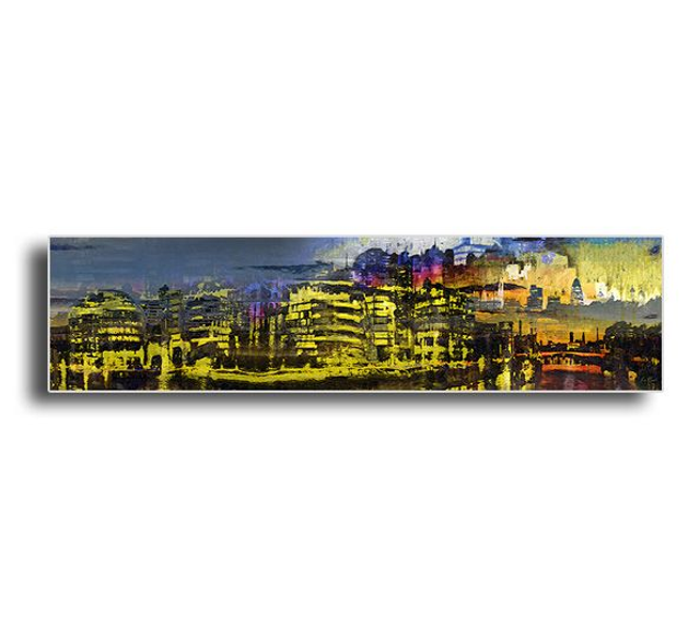 01 Urban - London Nights (Aluminium Dibond 120cm x 30cm), 2018.