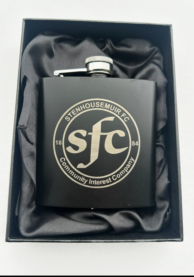 Black Metal Hip Flask