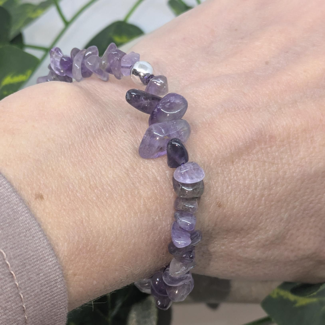 Bracelet "Améthyste" baroque BR-230