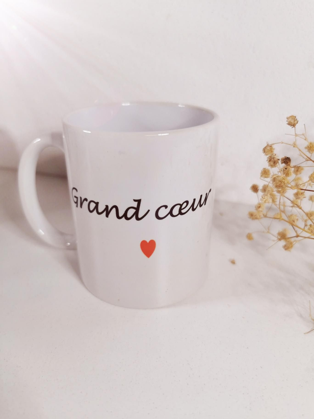 Tasse &quot; Grand cœur&quot; 