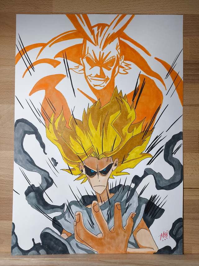 Markers All might &quot;My Hero Academia&quot; A3
