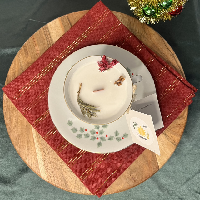 Bougie Madeleine Gourmande - Noël d’Houx