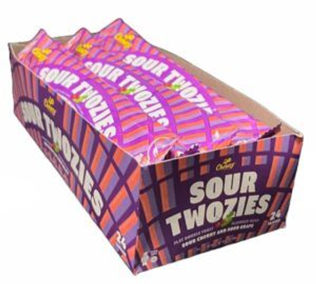 Chewzy Twosies Taffy Sour Cherry & Sour Grape